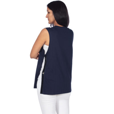 Sleeveless Two Sides Detachable Adaptive Unisex T Shirt