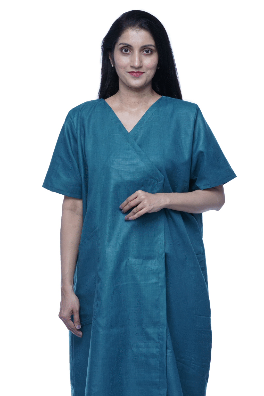 Post Operation Front Open Unisex Adaptive Gown - Image 6