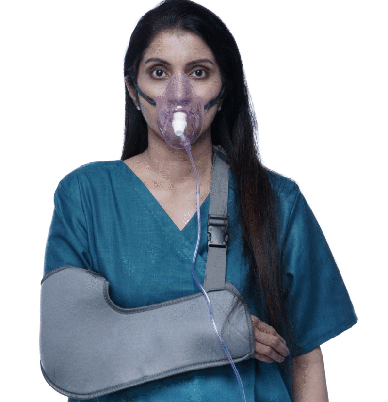 Post Operation Front Open Unisex Adaptive Gown - Image 4