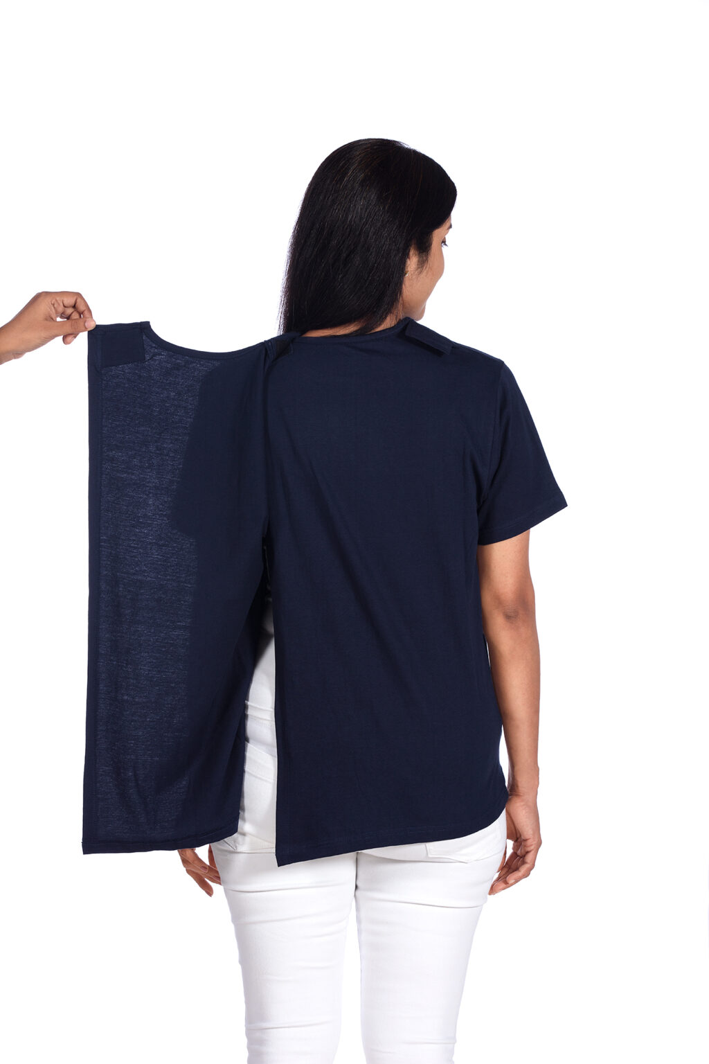 Full Back Open Unisex Adaptive T Shirt - Image 2